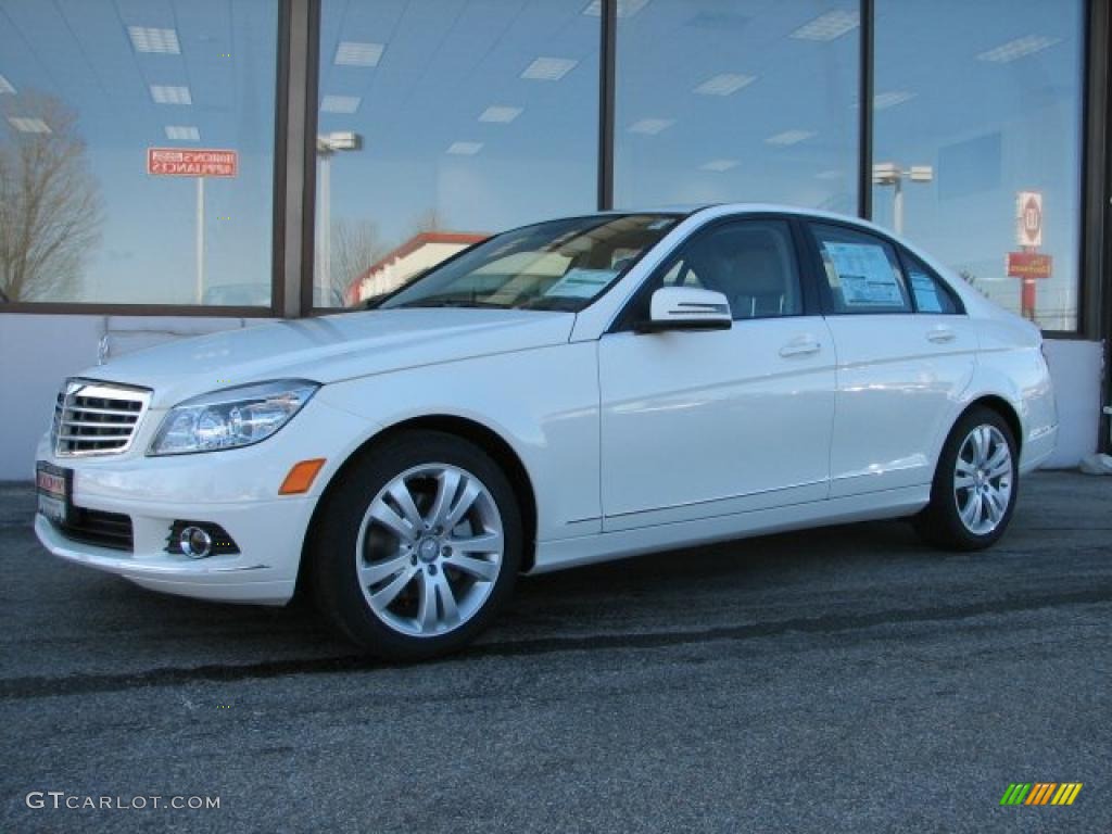 2011 C 300 Luxury 4Matic - Arctic White / Almond/Mocha photo #1