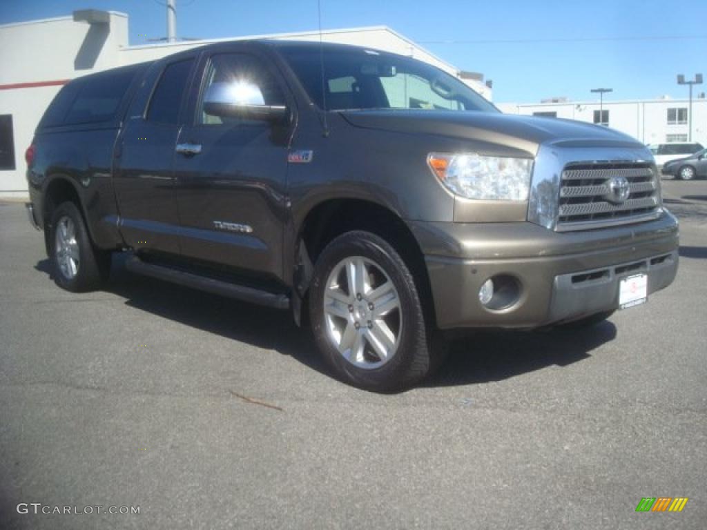 2007 Tundra Limited Double Cab 4x4 - Pyrite Mica / Beige photo #2