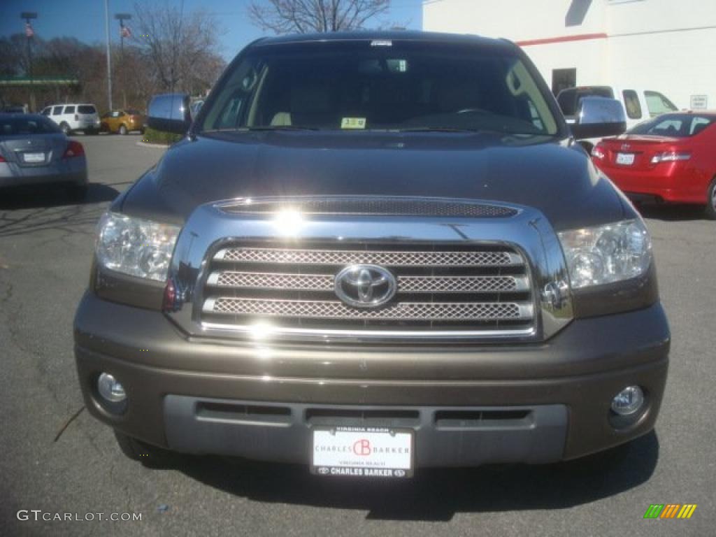 2007 Tundra Limited Double Cab 4x4 - Pyrite Mica / Beige photo #9