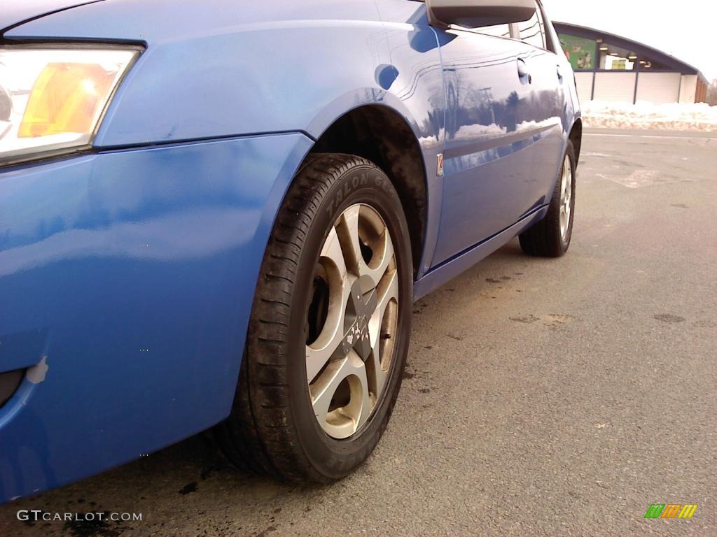 2003 ION 3 Sedan - Bright Blue / Gray photo #3