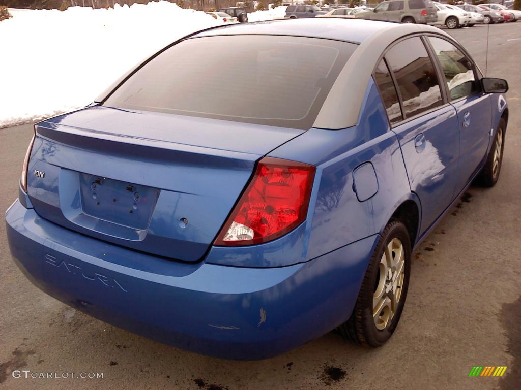 2003 ION 3 Sedan - Bright Blue / Gray photo #6