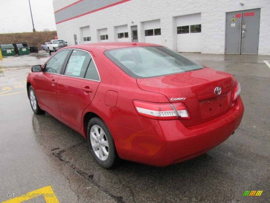 Barcelona Red Metallic 2011 Toyota Camry LE Exterior Photo #46489587