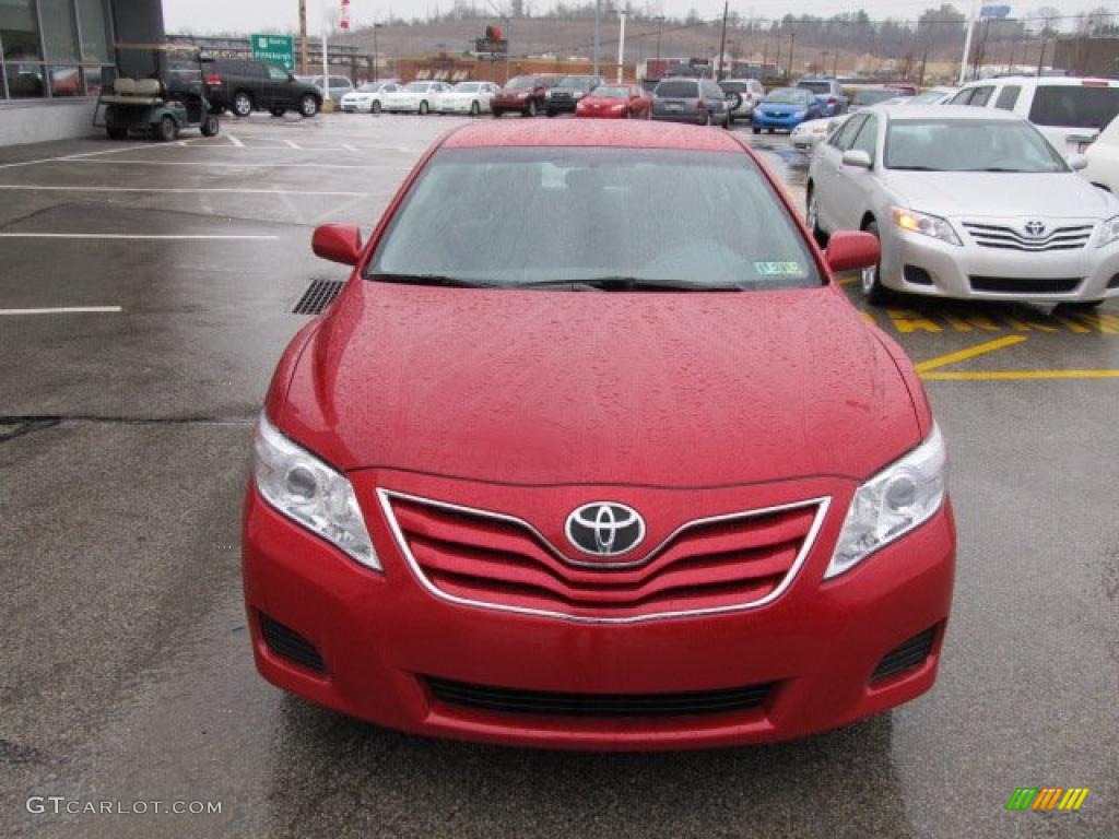 Barcelona Red Metallic 2011 Toyota Camry LE Exterior Photo #46489659