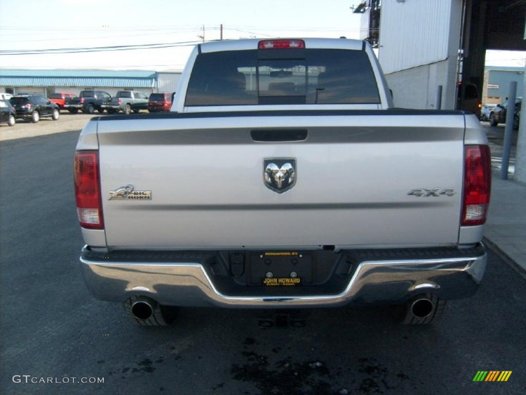 2011 Ram 1500 Big Horn Quad Cab 4x4 - Bright Silver Metallic / Dark Slate Gray/Medium Graystone photo #3