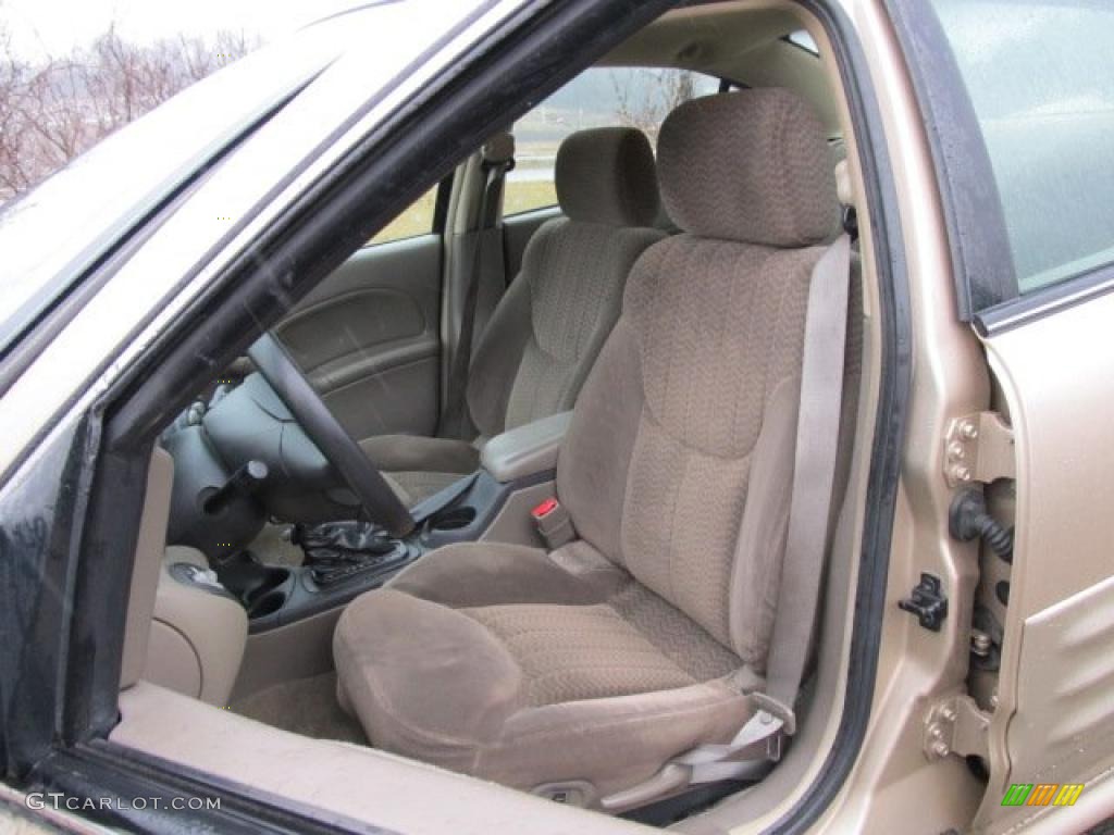 Dark Taupe Interior 2002 Pontiac Grand Am SE Sedan Photo #46489992