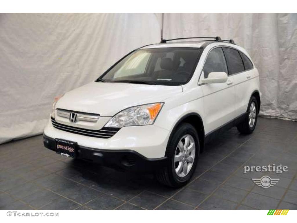 2007 CR-V EX-L 4WD - Taffeta White / Gray photo #1