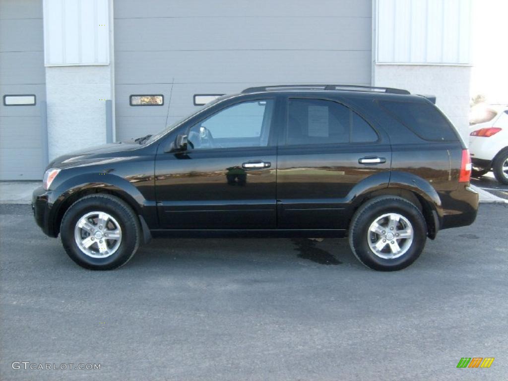 Ebony Black 2008 Kia Sorento EX 4x4 Exterior Photo #46490769