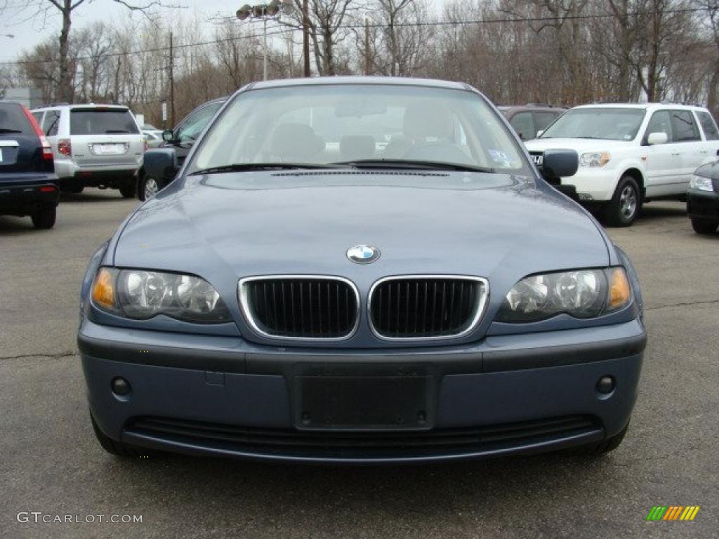 2003 3 Series 325i Sedan - Steel Blue Metallic / Sand photo #2