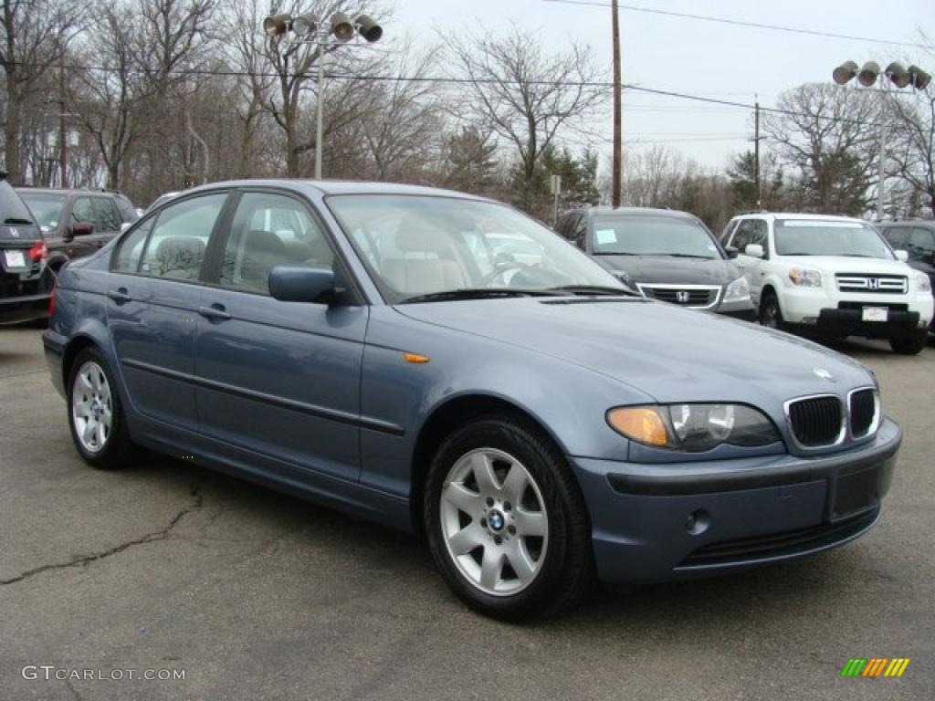 2003 3 Series 325i Sedan - Steel Blue Metallic / Sand photo #3