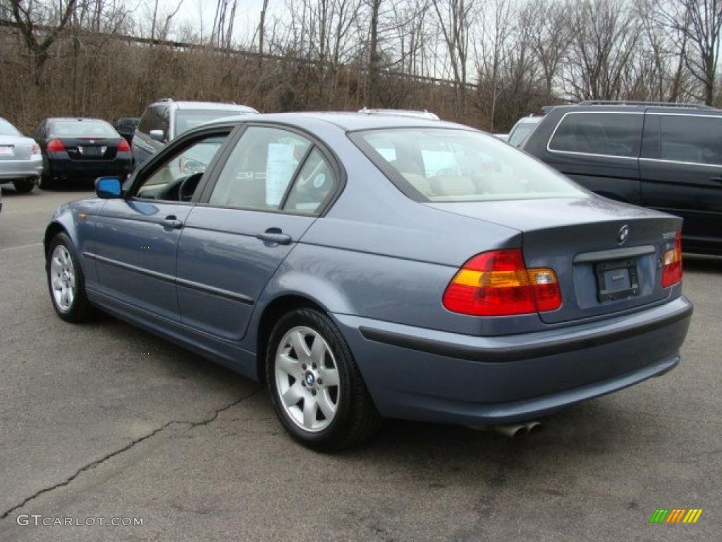 2003 3 Series 325i Sedan - Steel Blue Metallic / Sand photo #7
