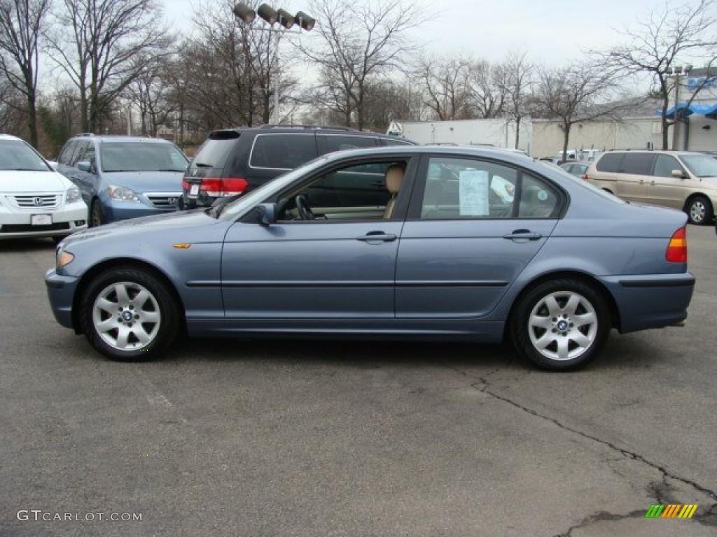 2003 3 Series 325i Sedan - Steel Blue Metallic / Sand photo #8