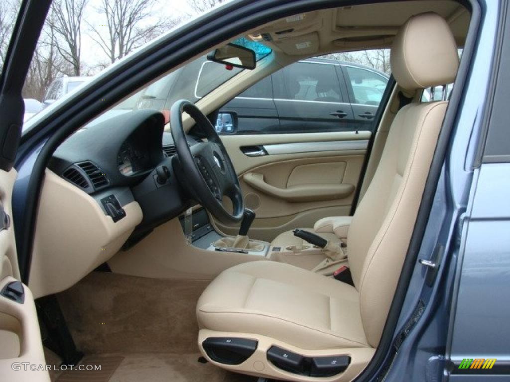 2003 3 Series 325i Sedan - Steel Blue Metallic / Sand photo #11