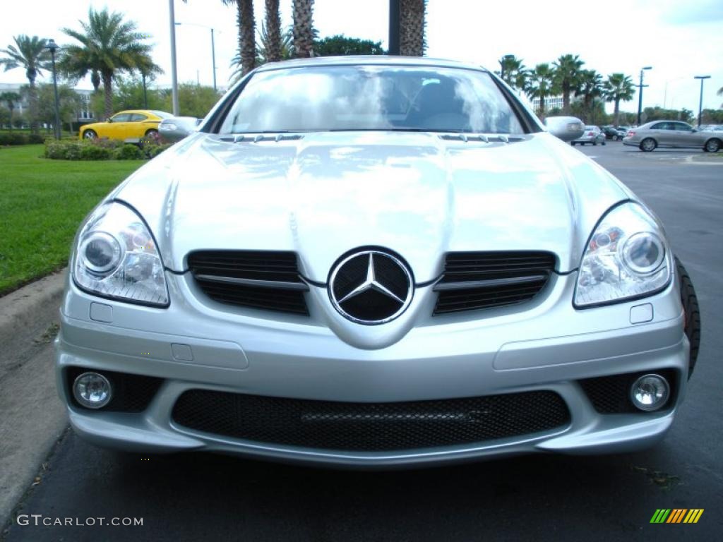 Iridium Silver Metallic 2008 Mercedes-Benz SLK 55 AMG Roadster Exterior Photo #46492029