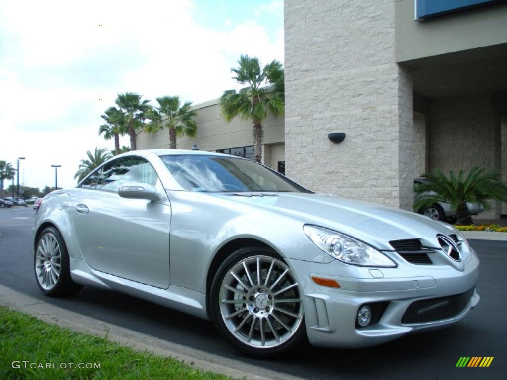 2008 SLK 55 AMG Roadster - Iridium Silver Metallic / Black photo #4