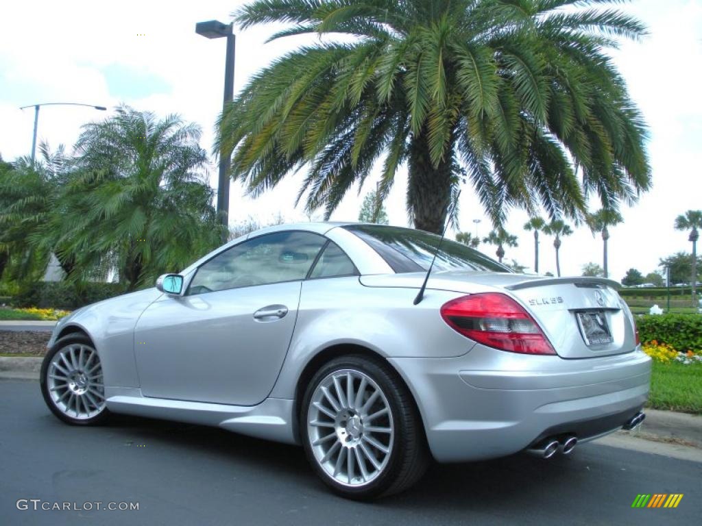 Iridium Silver Metallic 2008 Mercedes-Benz SLK 55 AMG Roadster Exterior Photo #46492104