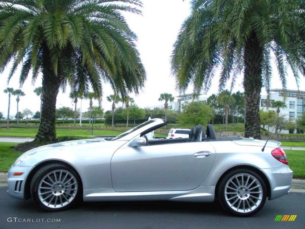 Iridium Silver Metallic 2008 Mercedes-Benz SLK 55 AMG Roadster Exterior Photo #46492167
