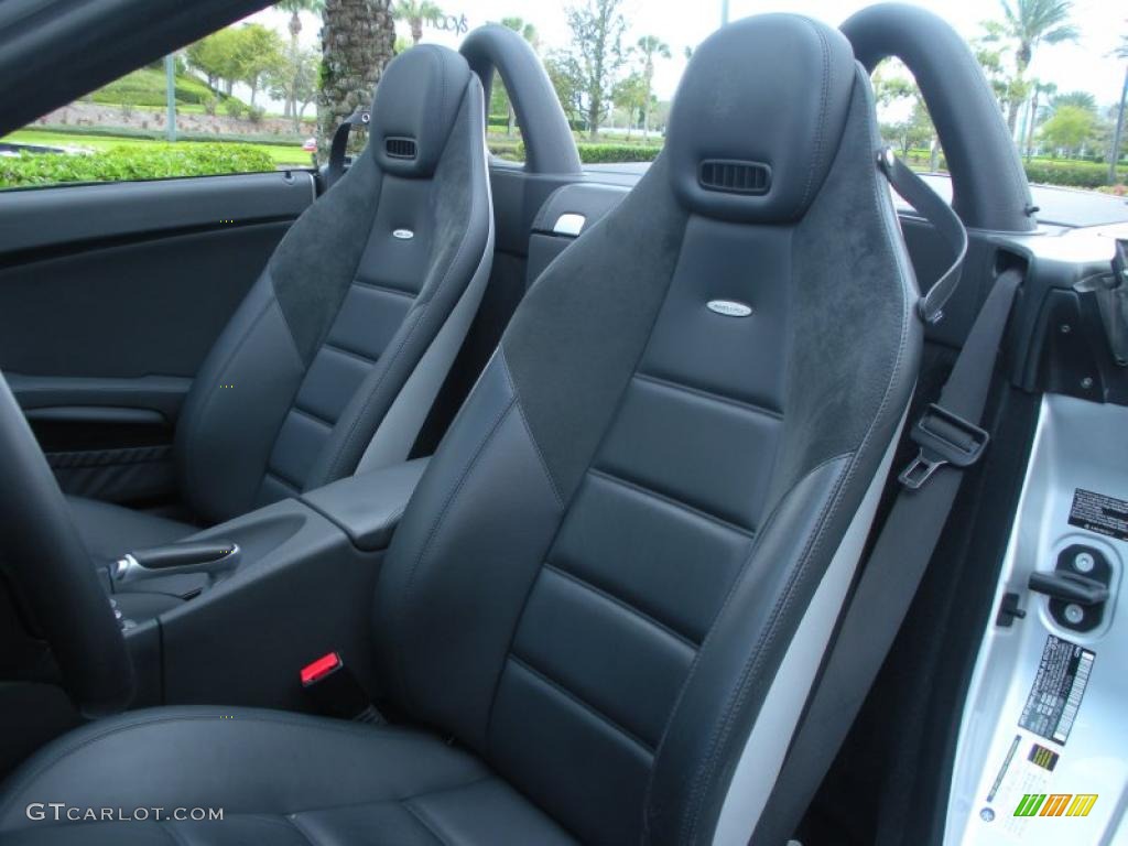 Black Interior 2008 Mercedes-Benz SLK 55 AMG Roadster Photo #46492239