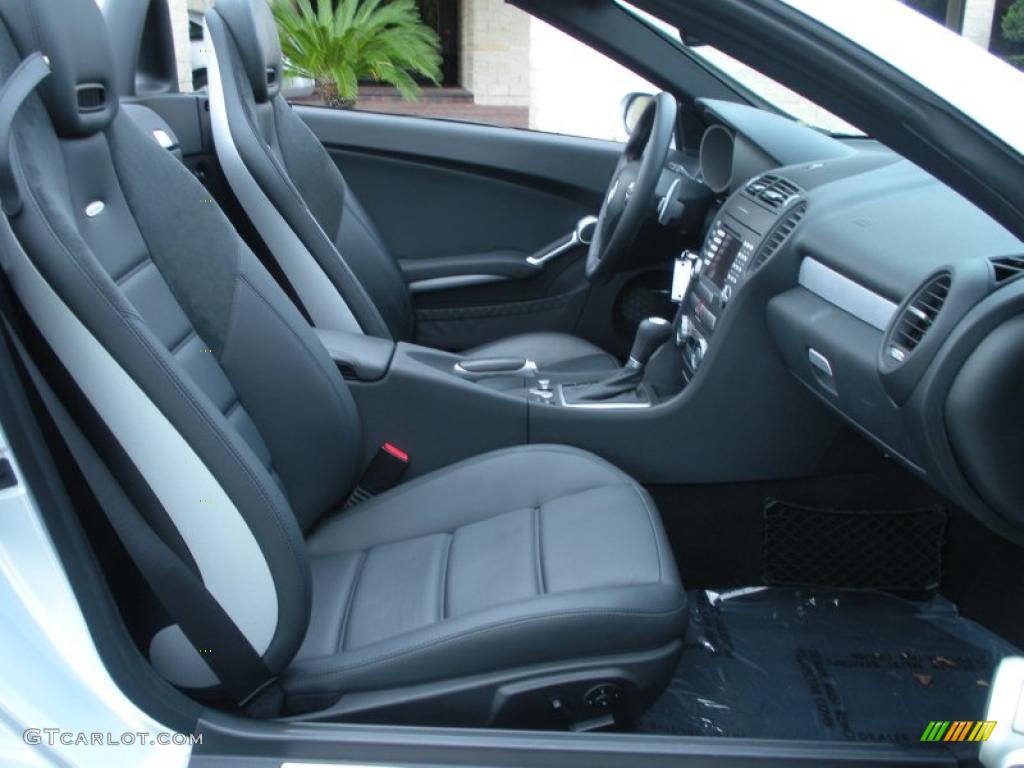 Black Interior 2008 Mercedes-Benz SLK 55 AMG Roadster Photo #46492254