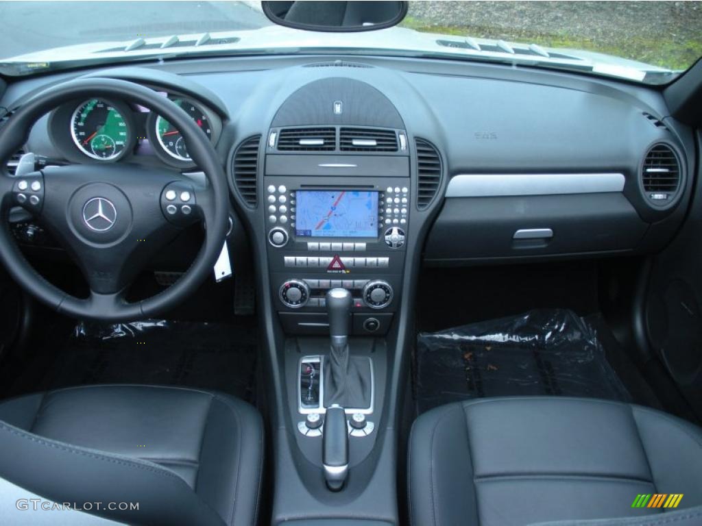 2008 Mercedes-Benz SLK 55 AMG Roadster Black Dashboard Photo #46492326