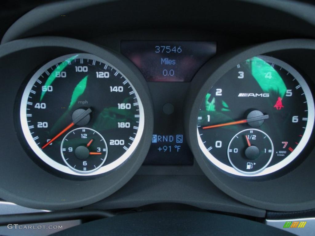 2008 Mercedes-Benz SLK 55 AMG Roadster Gauges Photo #46492359