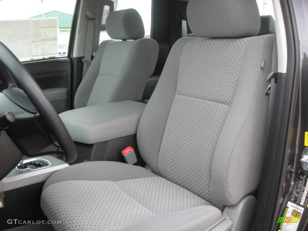 Graphite Gray Interior 2011 Toyota Tundra Double Cab 4x4 Photo #46492752