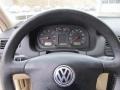 2000 Volkswagen Jetta Beige Interior Steering Wheel Photo