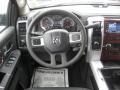 Dark Slate Gray 2011 Dodge Ram 3500 HD Laramie Mega Cab 4x4 Dually Steering Wheel