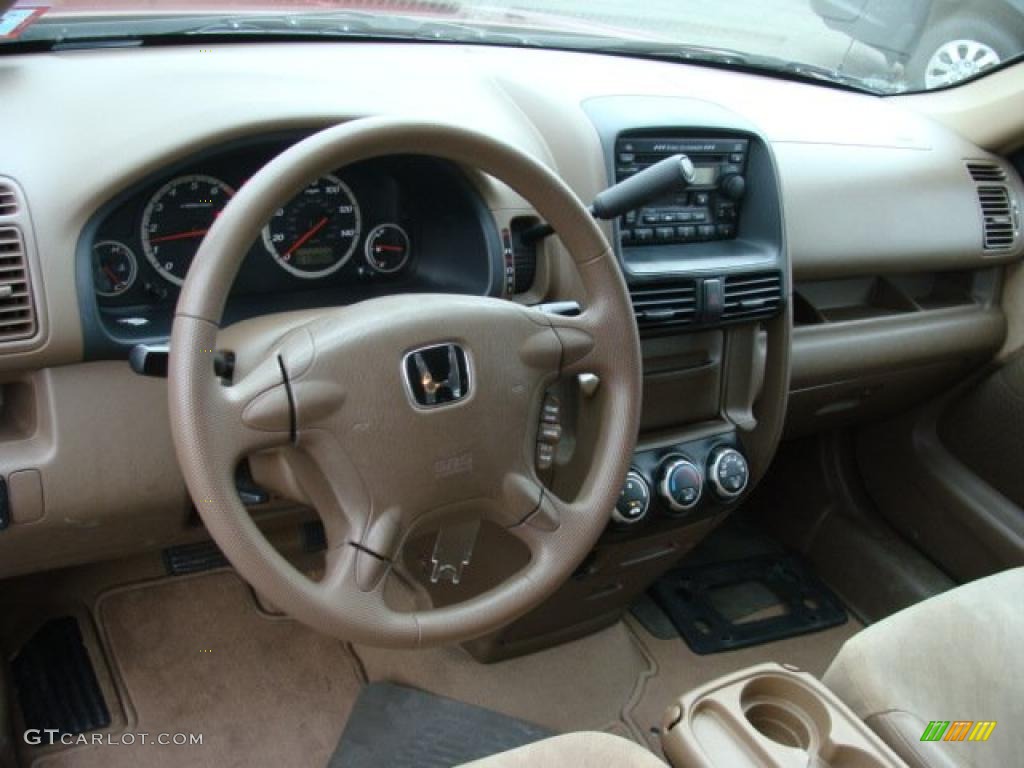 2003 CR-V EX 4WD - Chianti Red Pearl / Saddle photo #10