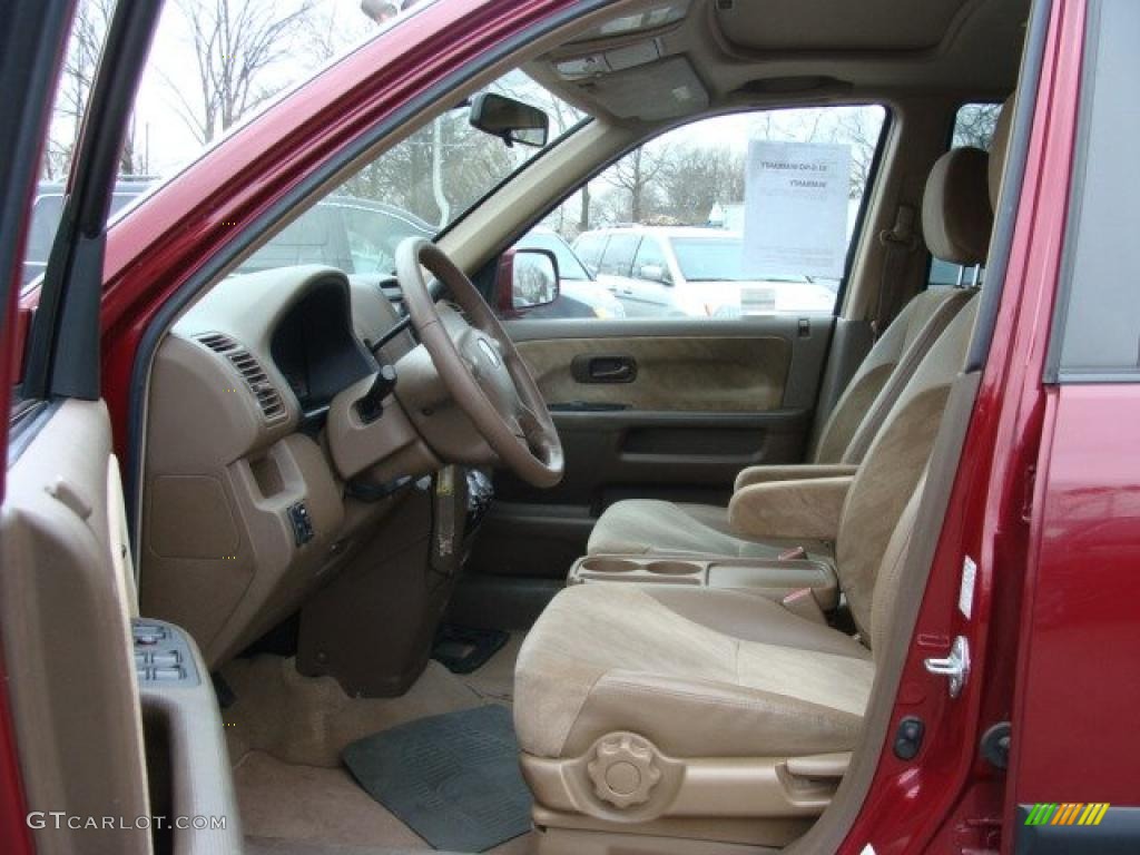 2003 CR-V EX 4WD - Chianti Red Pearl / Saddle photo #11