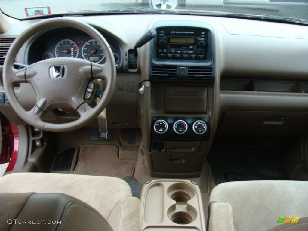 2003 CR-V EX 4WD - Chianti Red Pearl / Saddle photo #13