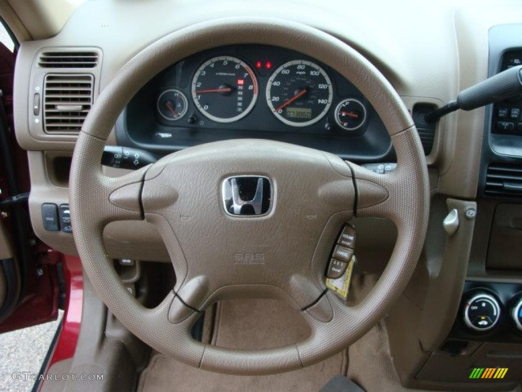 2003 CR-V EX 4WD - Chianti Red Pearl / Saddle photo #14