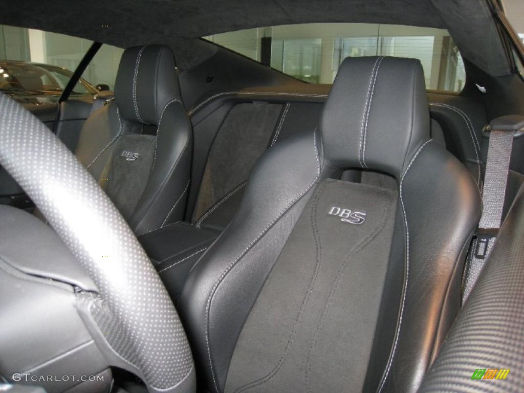 Obsidian Black Interior 2009 Aston Martin DBS Coupe Photo #46494321