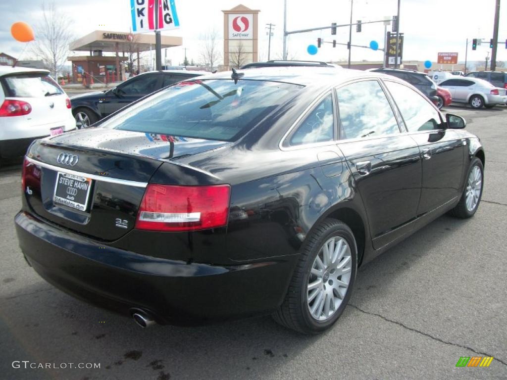 Brilliant Black 2008 Audi A6 3.2 quattro Sedan Exterior Photo #46494654