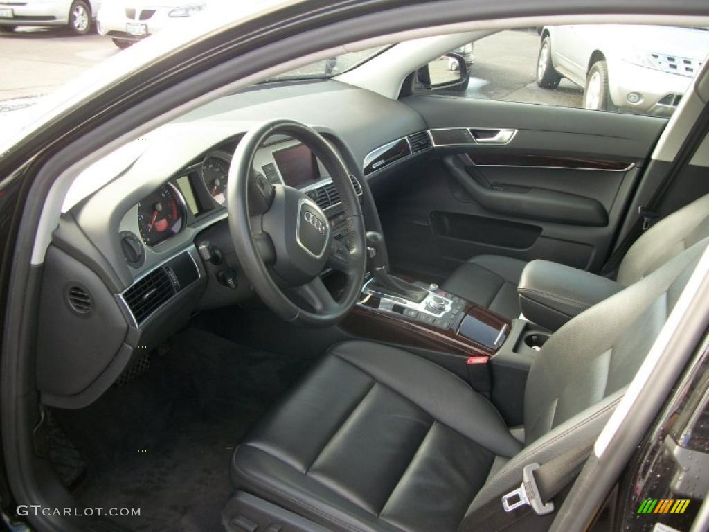Black Interior 2008 Audi A6 3.2 quattro Sedan Photo #46494708