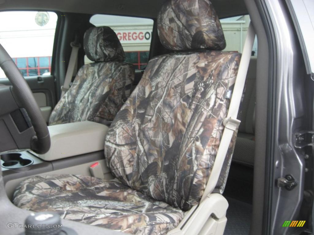 Medium Stone Interior 2010 Ford F150 XLT SuperCrew 4x4 Photo #46495080