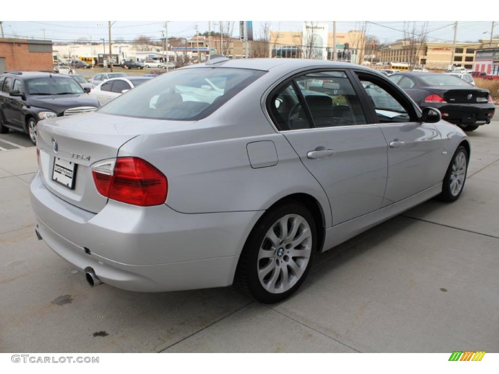 2008 3 Series 335xi Sedan - Titanium Silver Metallic / Black photo #6