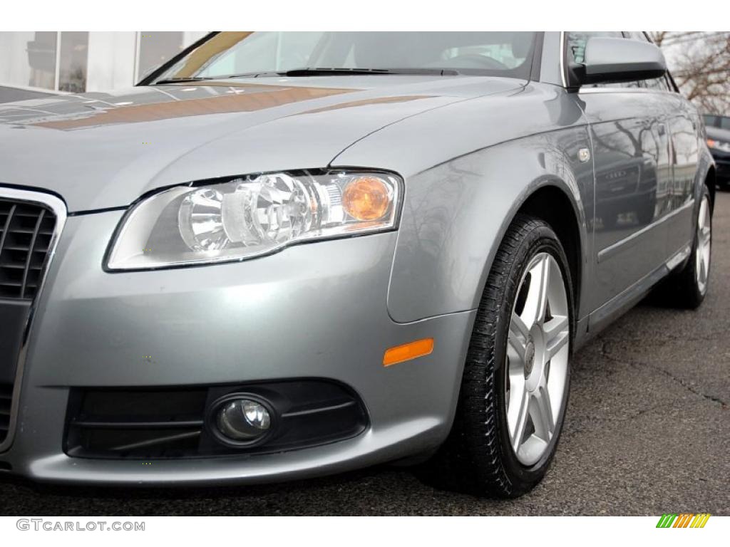 Quartz Grey Metallic 2008 Audi A4 2.0T quattro S-Line Sedan Exterior Photo #46496559