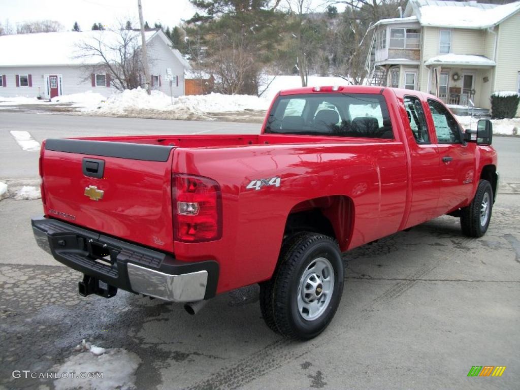 Victory Red 2011 Chevrolet Silverado 2500HD Extended Cab 4x4 Exterior Photo #46496994