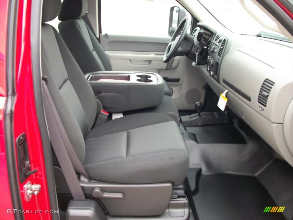 Dark Titanium Interior 2011 Chevrolet Silverado 2500HD Extended Cab 4x4 Photo #46497114