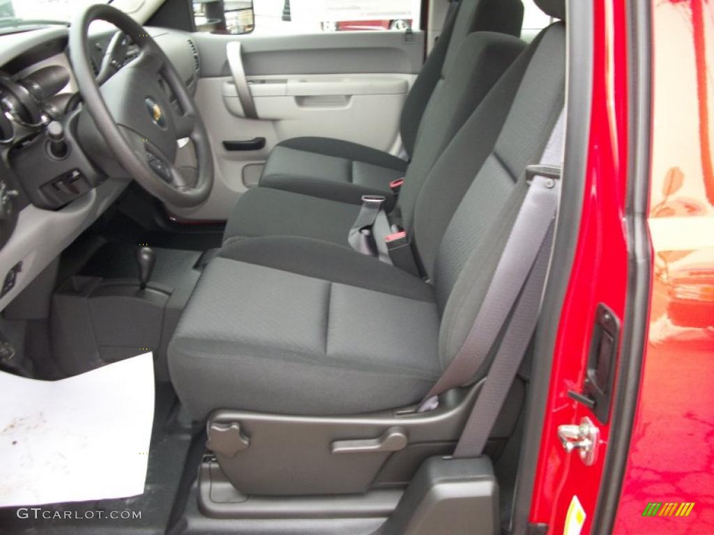 Dark Titanium Interior 2011 Chevrolet Silverado 2500HD Extended Cab 4x4 Photo #46497165