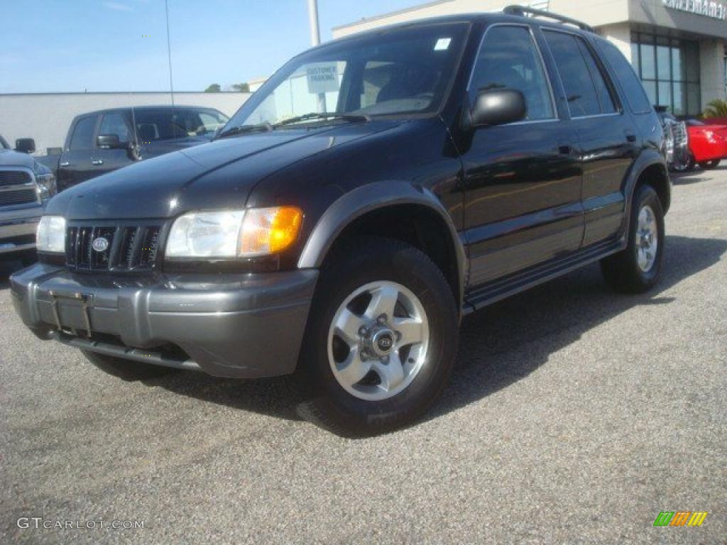 2002 Sportage  - Black / Gray photo #2