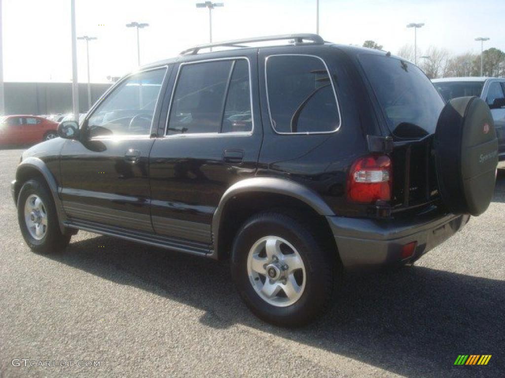2002 Sportage  - Black / Gray photo #4