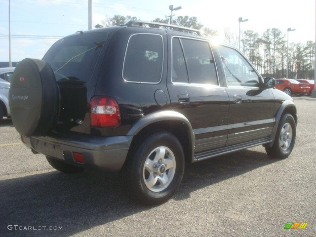2002 Sportage  - Black / Gray photo #5