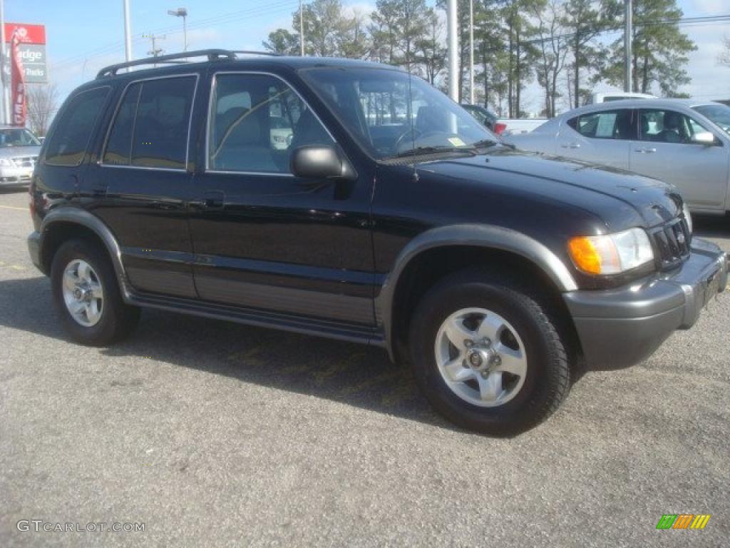 2002 Sportage  - Black / Gray photo #6