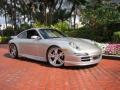 2007 Arctic Silver Metallic Porsche 911 Carrera 4 Coupe  photo #1