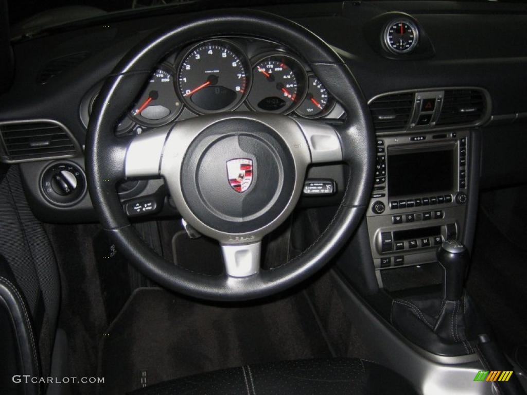 2007 Porsche 911 Carrera 4 Coupe Black Dashboard Photo #46498077