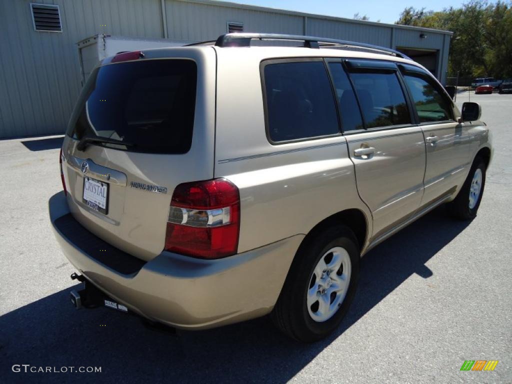 2006 Highlander I4 - Sonora Gold Metallic / Ivory Beige photo #12