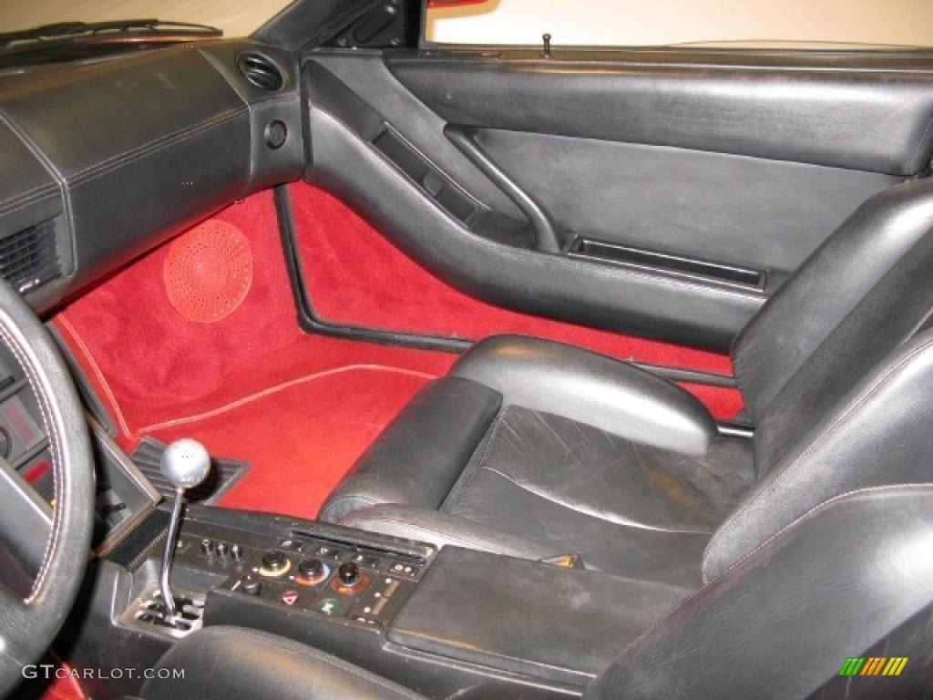 Black Interior 1986 Ferrari Testarossa Standard Testarossa Model Photo #46500998