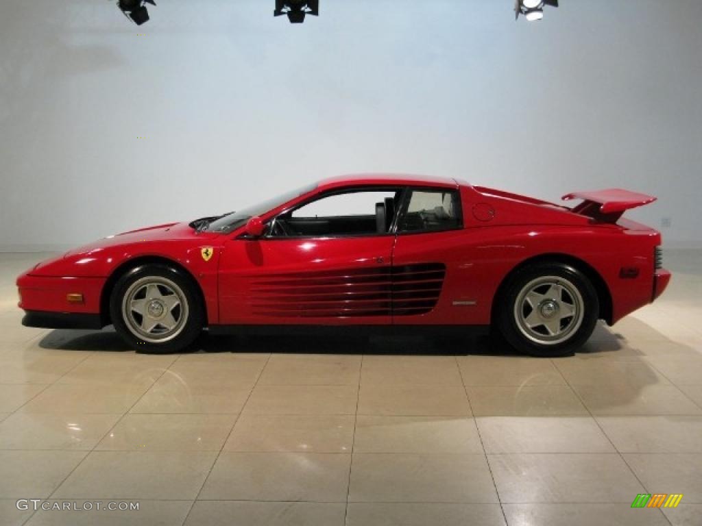 Red 1986 Ferrari Testarossa Standard Testarossa Model Exterior Photo #46501166