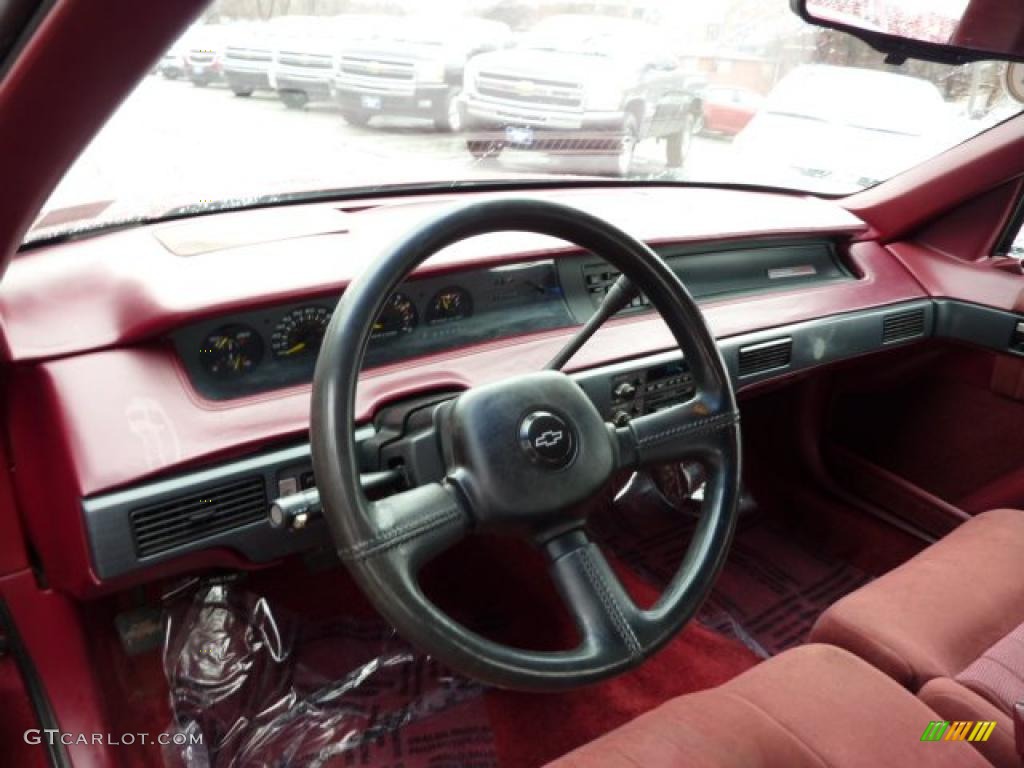 Red Interior 1993 Chevrolet Lumina Euro Coupe Photo #46501979